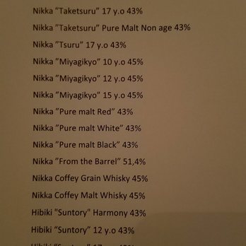 Ardbeg Embassy - Japanese whisky list - Swedish Near Me - Södermalm, Alberta