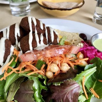 Nuba in Yaletown - Falafel lunch plate - Lebanese Near Me - Vancouver, British Columbia Nuba in Yaletown - Falafel lunch plate - Lebanese Near Me - Vancouver, British Columbia