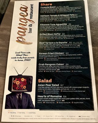 Menu photo 4 Pangea Bar Missoula, MT