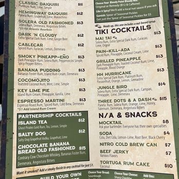 Hilton Head Distillery - Menu - Distilleries Near Me - Hilton Head Island, South Carolina