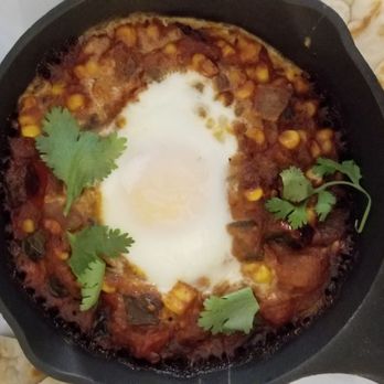 Bare Bones Gastropub - a skillet of food - Gastropubs Near Me - La Porte, Indiana
