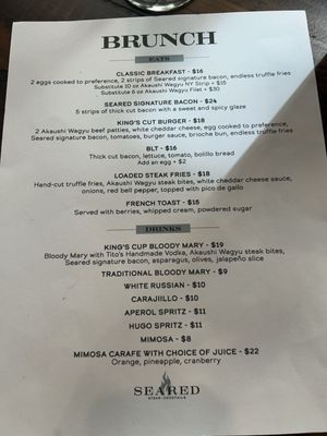 Menu photo 2 Seared Fort Worth, TX Menu photo 2 Seared Fort Worth, TX