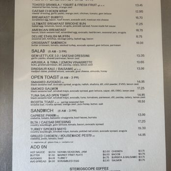 Stereoscope - Menu - Coffee Roasteries Near Me - Newport Beach, California