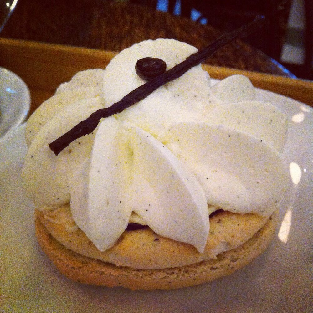 Thierry - Vanilla buttercream mocha macaron - Patisserie/Cake Shop Near Me - Vancouver, British Columbia Thierry - Vanilla buttercream mocha macaron - Patisserie/Cake Shop Near Me - Vancouver, British Columbia
