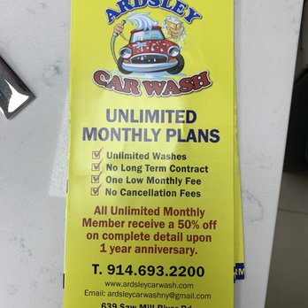 Ardsley Car Wash - Unlimited Monthly Plan - Auto Detailing Near Me - Ardsley, New York