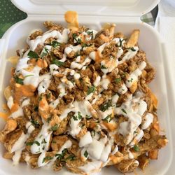 Mel’s Food Truck - Loaded chicken fries!!! De-lish!