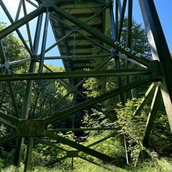 Dash Point State Park - Trail under a bridge.
