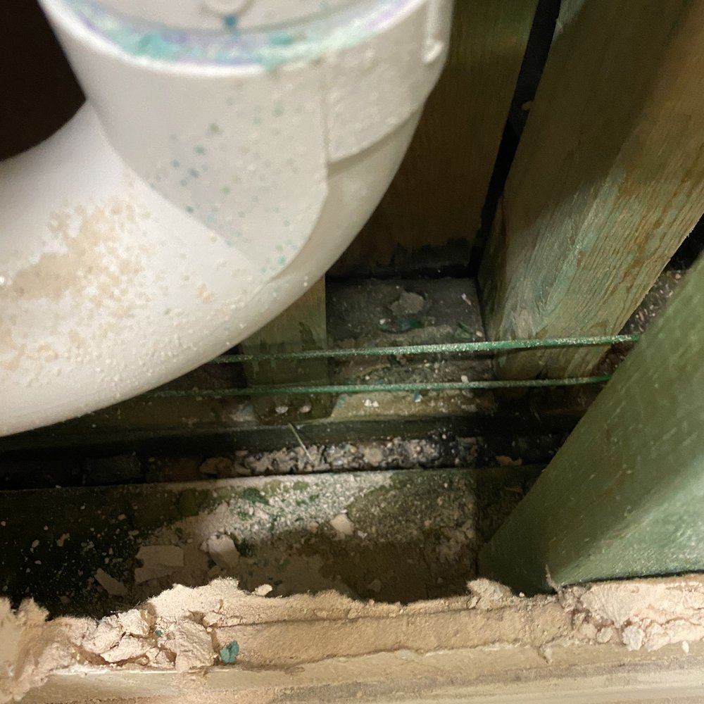 Advanced Foundation Repair - Black mold open hole left after repair of leak - Plumbing Near Me - Dallas, Texas Advanced Foundation Repair - Black mold open hole left after repair of leak - Plumbing Near Me - Dallas, Texas