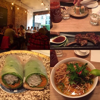 Salvation in Noodles - Lemongrass lamb chops, Bun Bo Hue, tofu summer rolls and a packed joint on a rainy bank holiday weekend! - Vietnamese Near Me - London, XGL