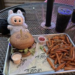 The Cove - Blue Bison Burger and Sweet Potato Fries