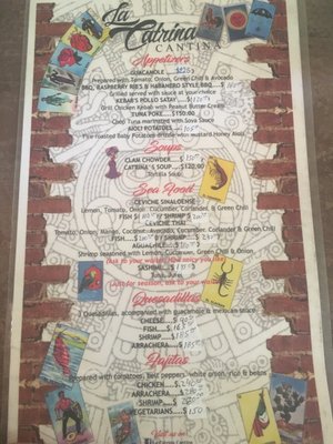 Menu photo 5 La Catrina Cantina Todos Santos, BCS