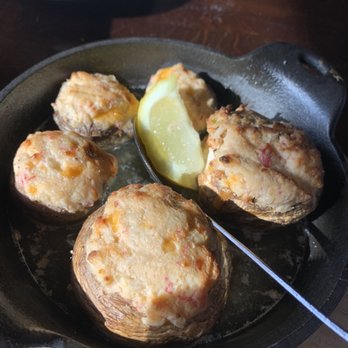Backwater Jacks - Mushrooms stuffed with crabmeat - American Near Me - Osage Beach, Missouri Backwater Jacks - Mushrooms stuffed with crabmeat - American Near Me - Osage Beach, Missouri