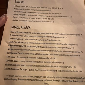 Quemar - Menu - Latin American Near Me - Virginia Beach, Virginia