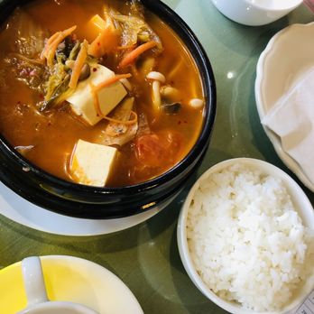 Water Drop Teahouse - Kimchi tofu rice - Vegetarian Near Me - Stafford, Texas Water Drop Teahouse - Kimchi tofu rice - Vegetarian Near Me - Stafford, Texas