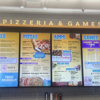 Chuck E. Cheese - The menu 2025 - Pizza Near Me - Las Vegas, Nevada