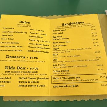 The Lunch Box - Menu - New American Near Me - Fort Worth, Texas