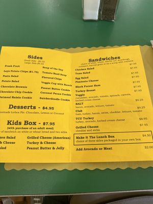 Menu photo 1 The Lunch Box Fort Worth, TX