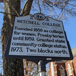 Mitchell Community College - Mitchell College historical marker, Statesville