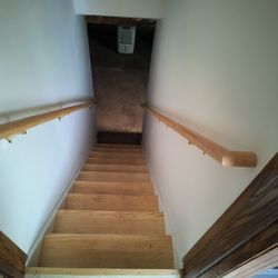 Christensen Construction - New stairwell with railings.