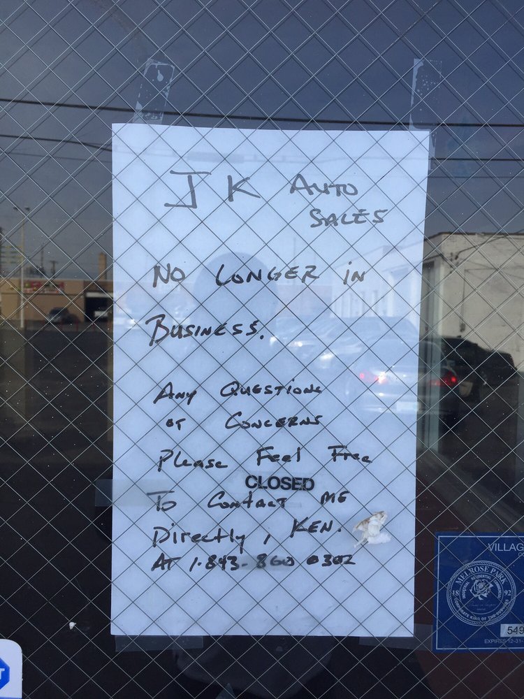 JK AUTO SALES Updated August 2024 3113 W Lake St, Melrose Park