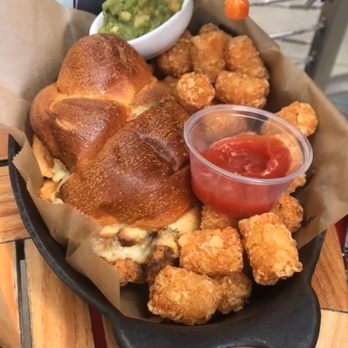 The Roundhouse Hotel - Fried Buttermilk Crispy Chicken Sandwich - New American Near Me - Beacon, New York