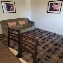 Living room in 2 bedroom queen suite