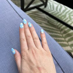 Ambiance Nail Spa - Acrylic full set with floral design