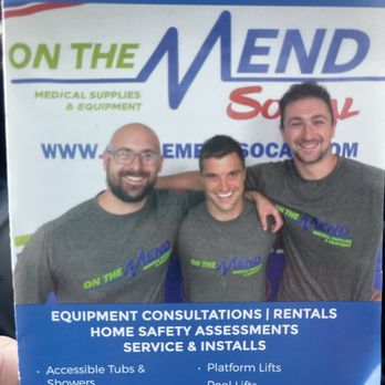 On The Mend SoCal - Here's their helpful brochure. - Medical Supplies Near Me - Huntington Beach, California