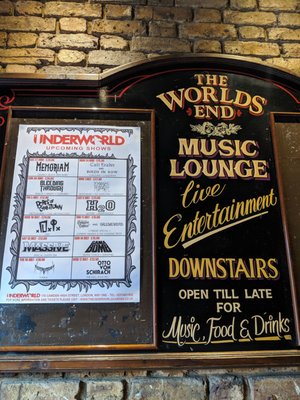Menu photo 3 The World's End London, XGL Menu photo 3 The World's End London, XGL