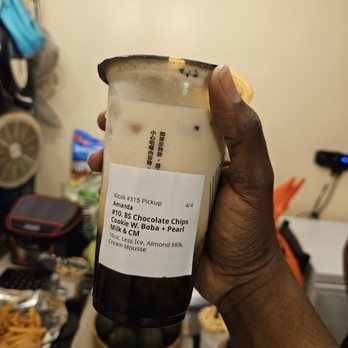 Tiger Sugar - BS choc chip cookie w/boba and pearl - Bubble Tea Near Me - New York, New York