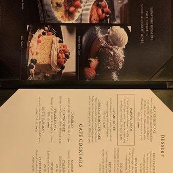 Fogo de Chão - Dessert menu 11/27/22 - Brazilian Near Me - Pasadena, California