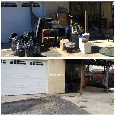 Junk Buster's Jobs - Check out some of the before and after pictures from past jobs. Give us a call today