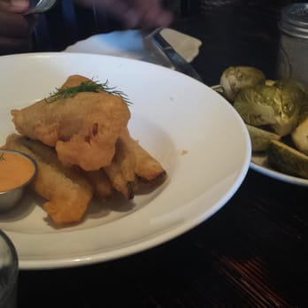 Jacob's Pickles - Fried pickles and the pickled brussel sprouts - Comfort Food Near Me - New York, New York
