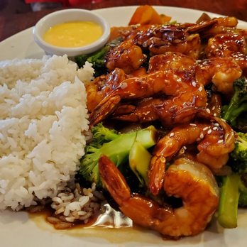 Red Bowl Asian Bistro - Shrimp stir fry w/teriyaki sauce. - Asian Fusion Near Me - Cary, North Carolina Red Bowl Asian Bistro - Shrimp stir fry w/teriyaki sauce. - Asian Fusion Near Me - Cary, North Carolina
