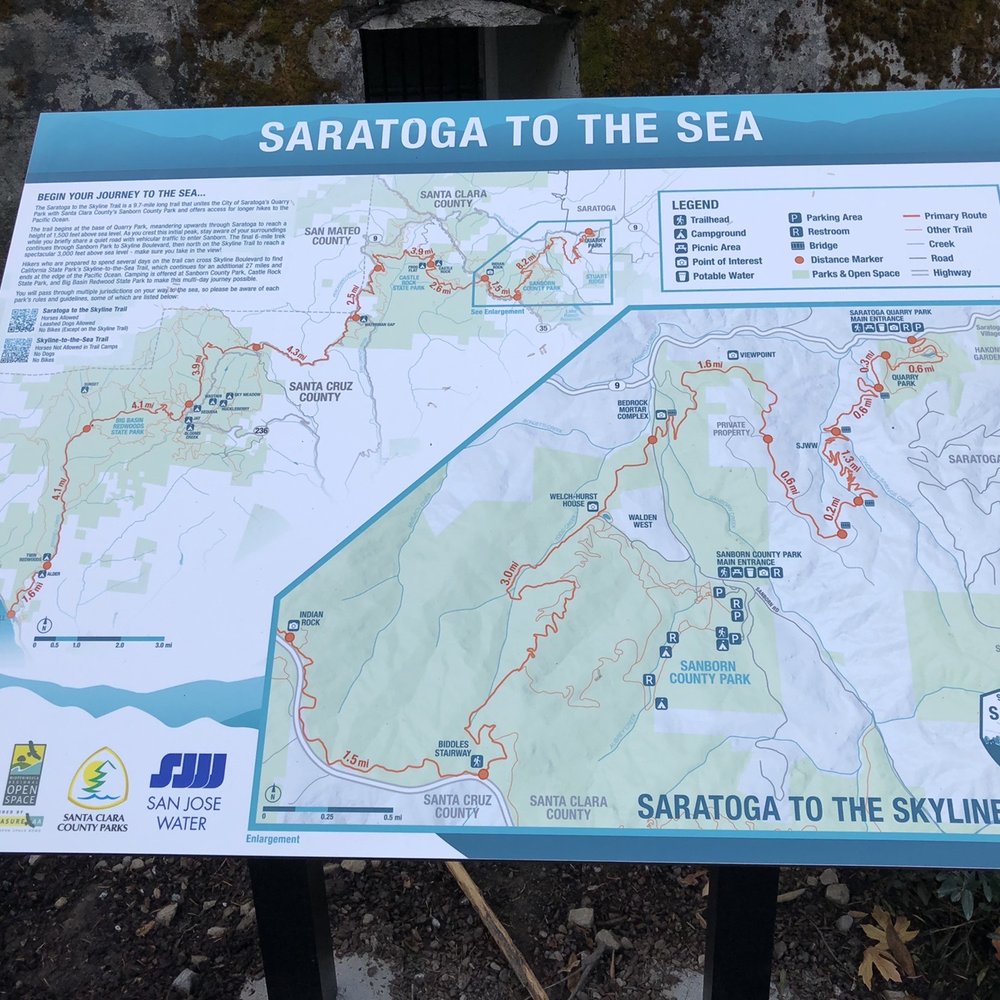 Saratoga Quarry Park - Map 11.21.20 - Parks Near Me - Saratoga, California