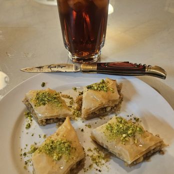 Marouch Restaurant - Baklava here is a delight using a generous amount of crushed, fresh walnuts - Armenian Near Me - Los Angeles, California Marouch Restaurant - Baklava here is a delight using a generous amount of crushed, fresh walnuts - Armenian Near Me - Los Angeles, California