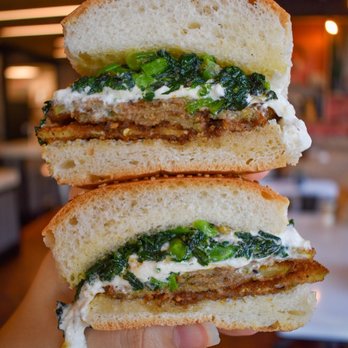 Bond St Coffee and Goods - Honey Eggplant Sandwich - Coffee & Tea Near Me - Brooklyn, New York