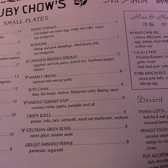 Ruby Chow's - Menu - Asian Fusion Near Me - Atlanta, Georgia Ruby Chow's - Menu - Asian Fusion Near Me - Atlanta, Georgia
