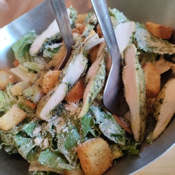 Dylan’s Pizzeria - Caeser salad with pesto chicken. Add the chicken! - Pizza Near Me - Port Aransas, Texas Dylan’s Pizzeria - Caeser salad with pesto chicken. Add the chicken! - Pizza Near Me - Port Aransas, Texas