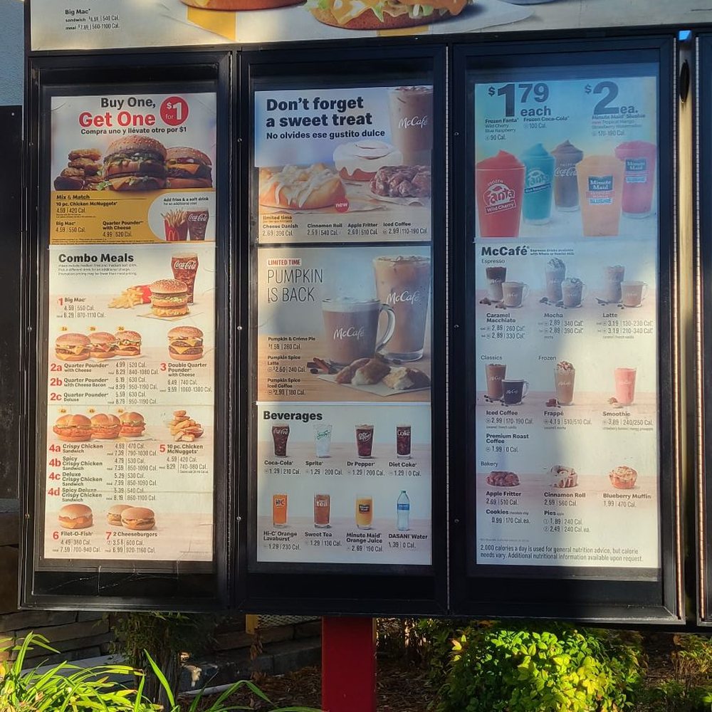 McDonald's - Drive thru menu - Burgers Near Me - Mission Hills, California McDonald's - Drive thru menu - Burgers Near Me - Mission Hills, California