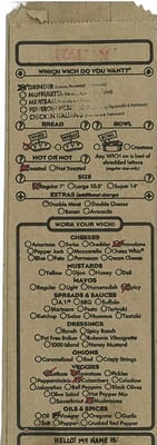 Menu photo 6 Which Wich Chicago, IL