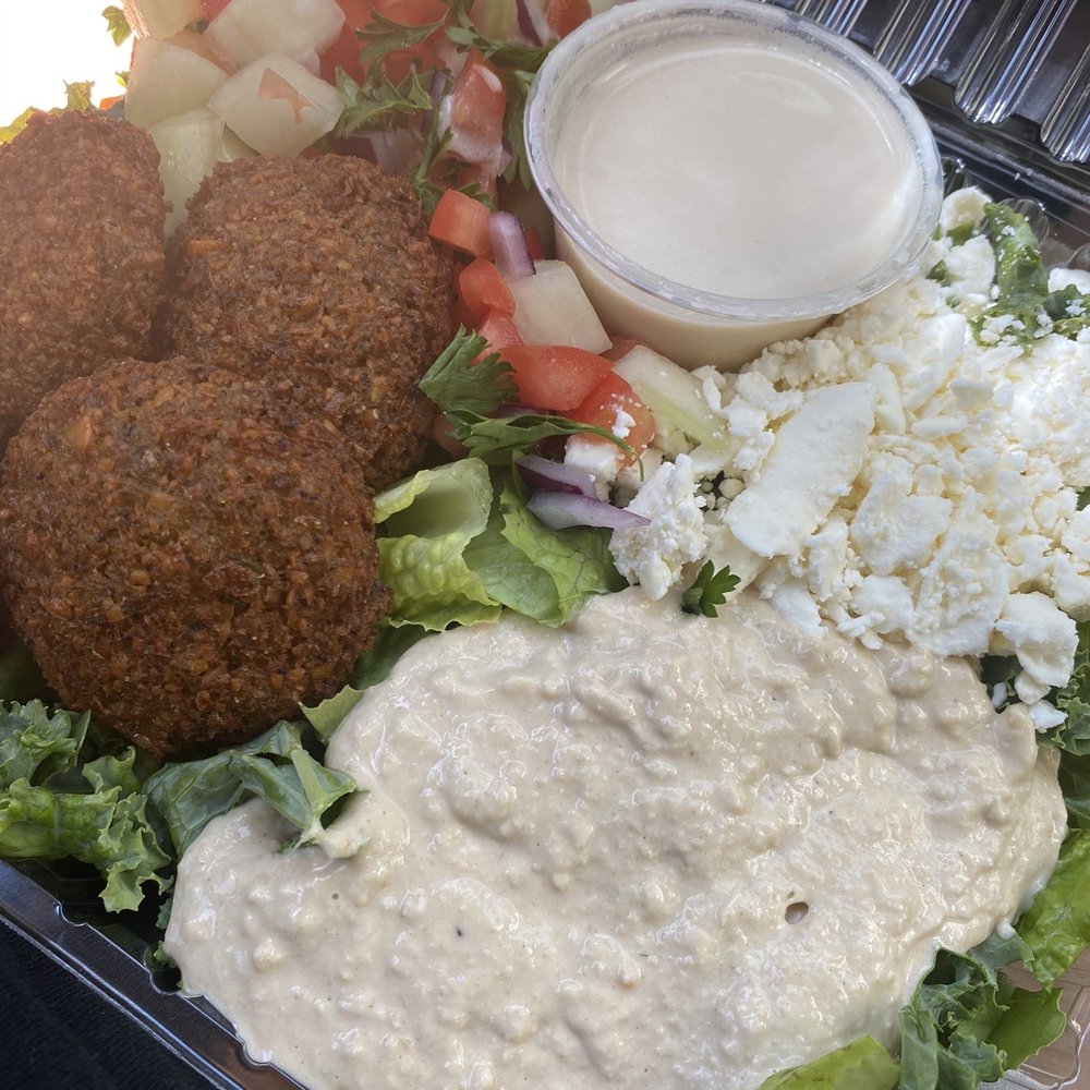 Falafel Kale Salad Falafel Kale Salad