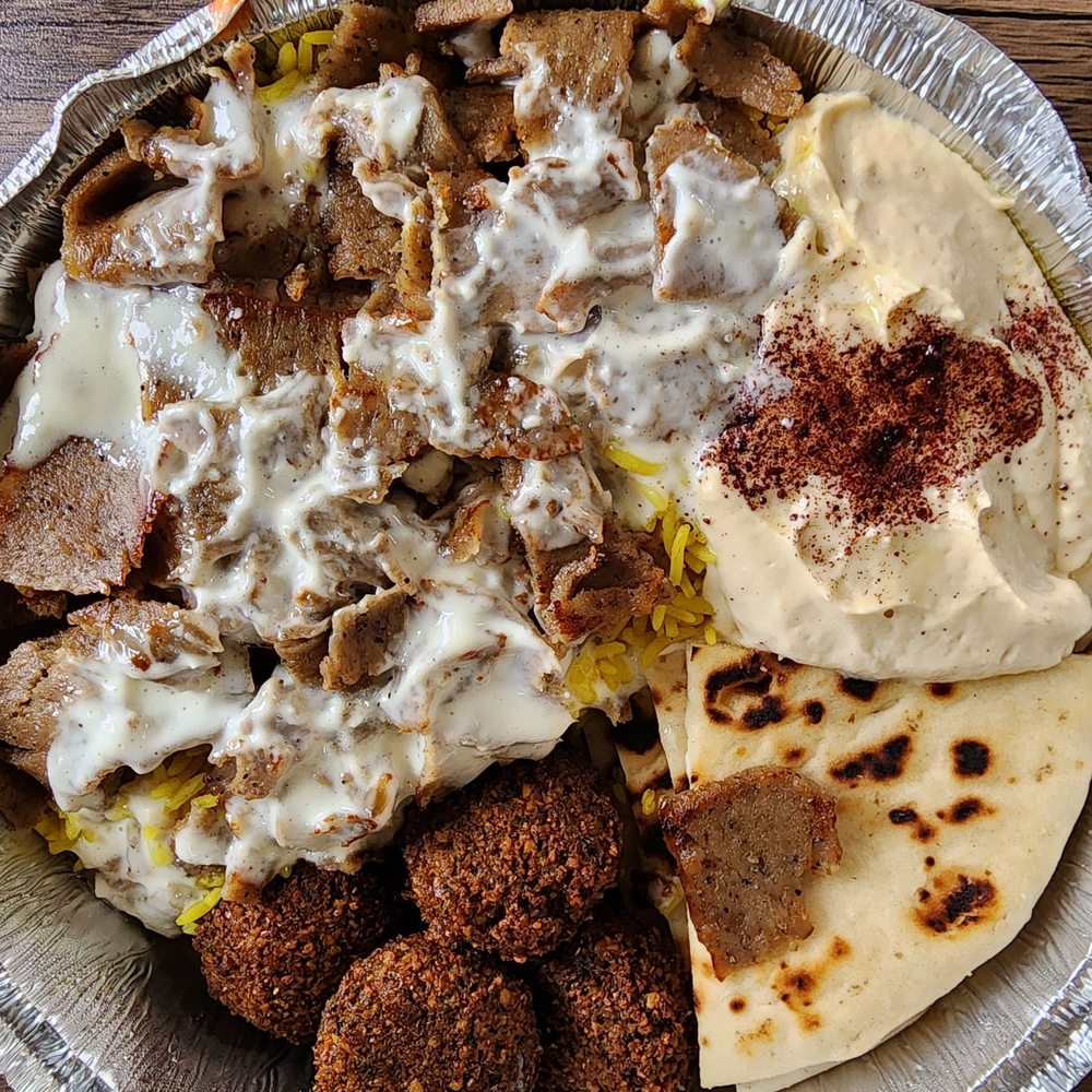 Gyro Guyz - Gyro plate with hummus and falafel - Desserts Near Me - Madison, Wisconsin