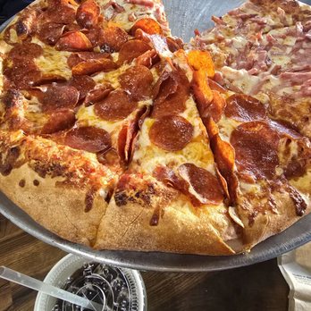 Pizza Factory - Half pepperoni/half ham - Pizza Near Me - Lone Pine, California