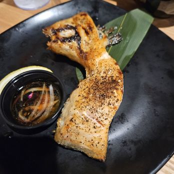 Eat's Ayce Sushi - Salmon collar (1 of 3) - delicious.  They ran out of yellowtail collar though. - Japanese Near Me - Alhambra, California