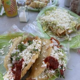 Quezadilla Frita and Flautas . Quezadilla Frita and Flautas .