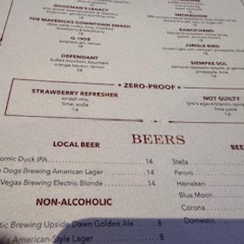 Oscar's Steakhouse - Drink menu - Steakhouses Near Me - Las Vegas, Nevada