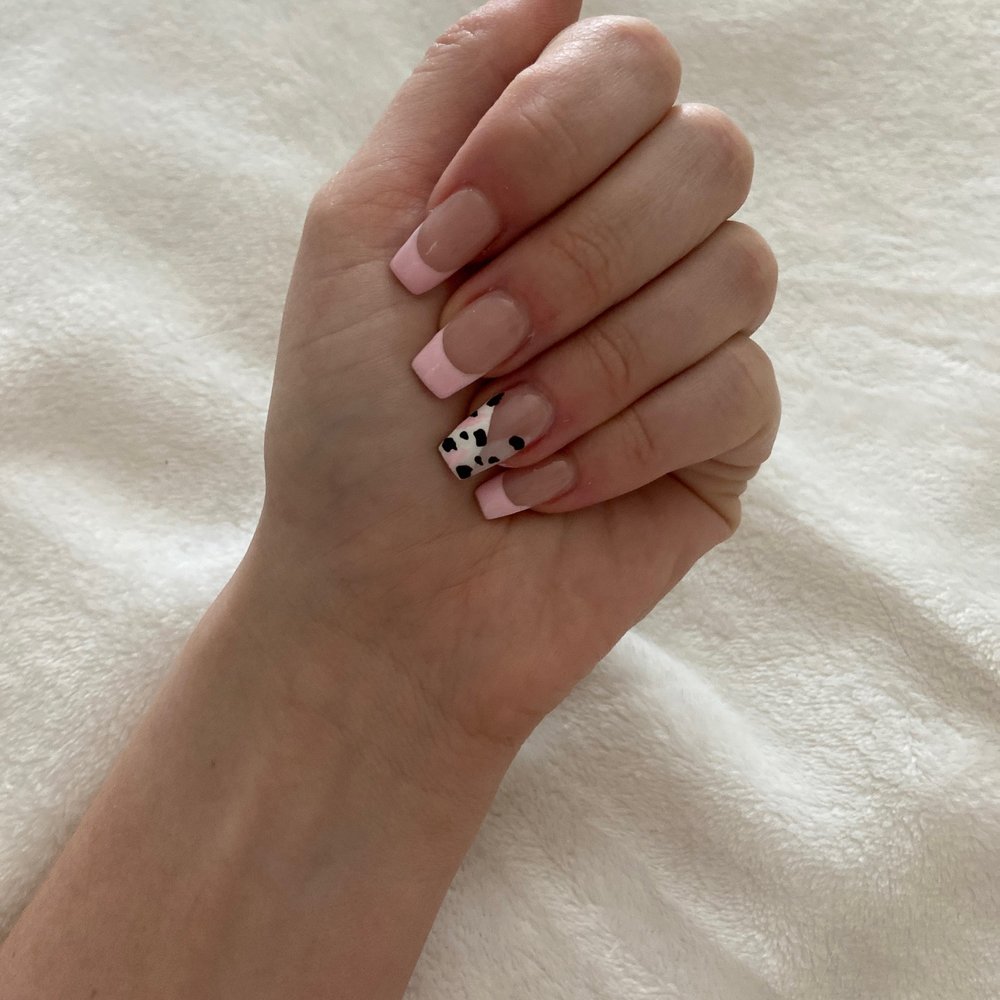 The Polish Lounge - Cowprint nails full set $78 - Nail Salons Near Me - Gilbert, Arizona The Polish Lounge - Cowprint nails full set $78 - Nail Salons Near Me - Gilbert, Arizona