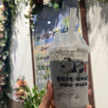 Miro Mochi - Black Sesame with mochi - Bubble Tea Near Me - Rowland Heights, California Miro Mochi - Black Sesame with mochi - Bubble Tea Near Me - Rowland Heights, California