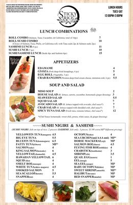 Menu photo 4 Sticky Rice Sushi Riverview, FL